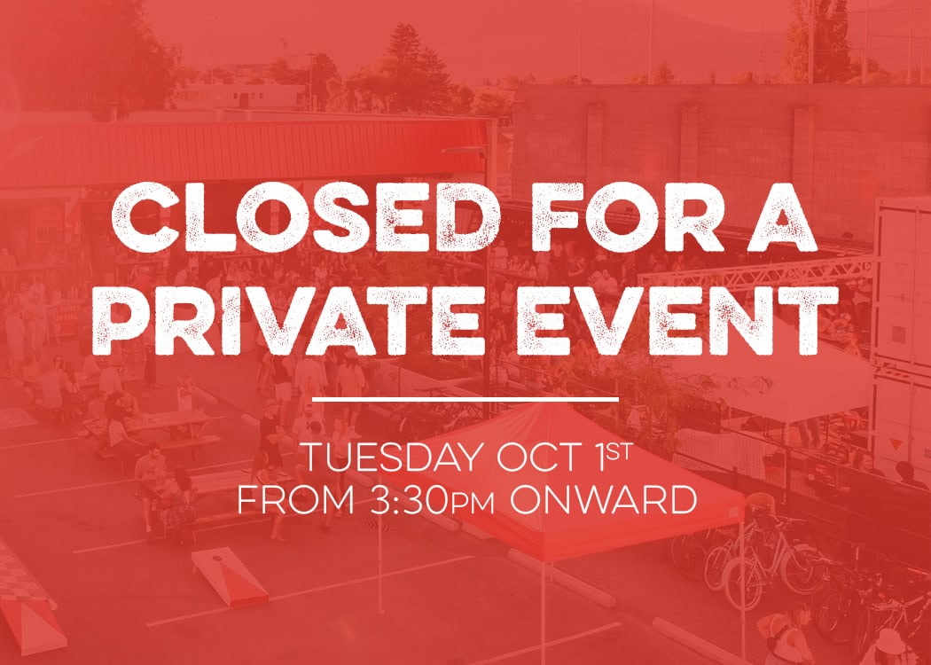 red bird brewing closed for a private event