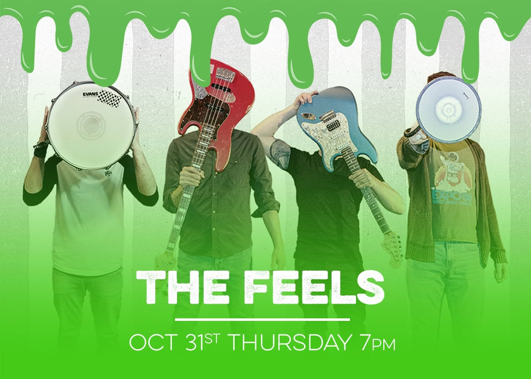 the feels live at red bird brewing on halloween green