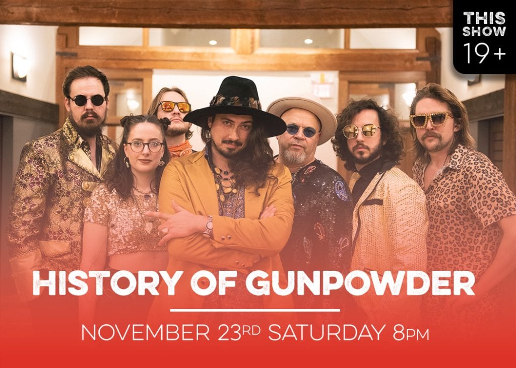 history of gunpowder live at red bird brewing nov 23