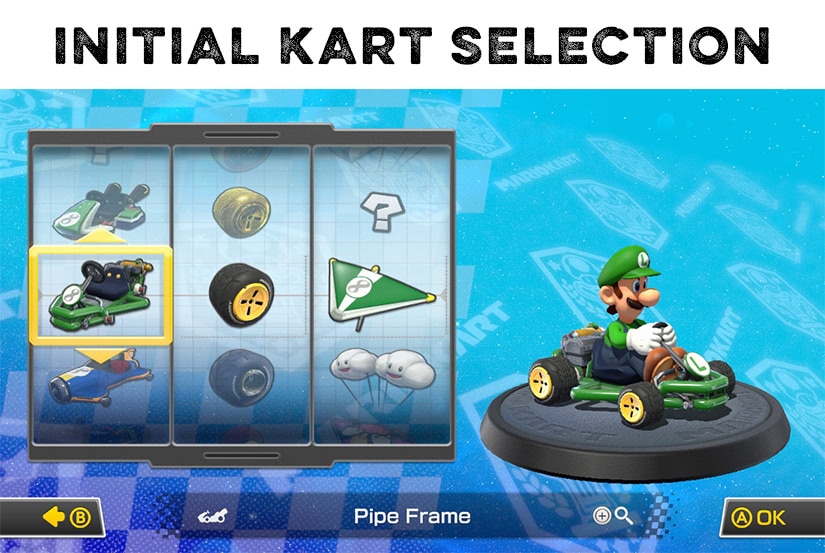 kart selection