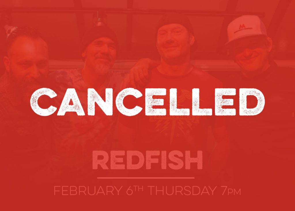 redfish playing at red bird brewing (cancelled)